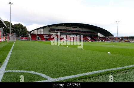 Vue générale du nouveau stand de Fleetwood Town, avant le match de la Sky Bet League Two au stade Highbury, Fleetwood.APPUYEZ SUR ASSOCIATION photo.Date de la photo: Samedi 12 octobre 2013.Voir PA Story SOCCER Fleetwood.Le crédit photo devrait se lire comme suit : Peter Byrne/PA Wire. Banque D'Images