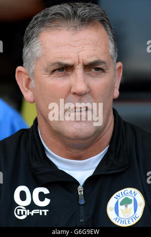 Soccer - Sky Bet Championship - Wigan Athletic v Blackburn Rovers - DW Stadium. Directeur Owen Coyle, Wigan Athletic. Banque D'Images