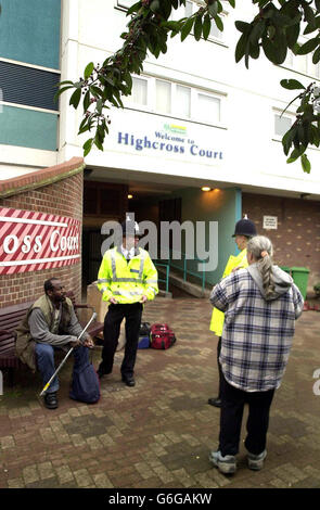 UK High Rise Fire Banque D'Images