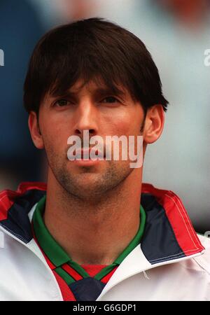 Euro 96 - FOOTBALL - Portugal / Turquie. Vitor Paneira - Portugal Banque D'Images