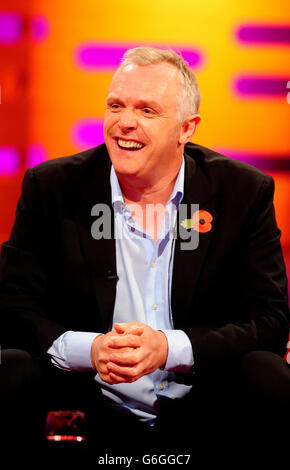 Graham Norton Show - Londres.Greg Davies pendant le tournage du Graham Norton Show aux London Studios, Londres. Banque D'Images