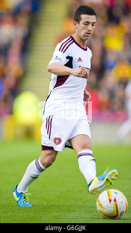 Soccer - Scottish Premiership - Partick Thistle v Heart of Midlothian - Firhill Stadium.Jason Holt pendant le match écossais de Premiership Firhill Stadium, Glasgow. Banque D'Images