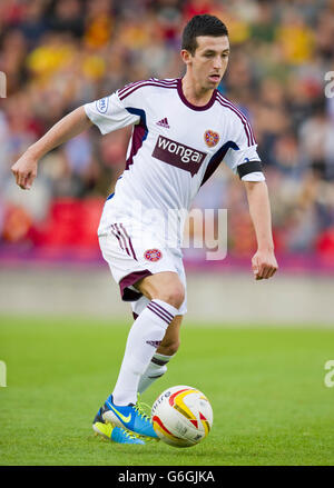 Soccer - Scottish Premiership - Partick Thistle v Heart of Midlothian - Firhill Stadium.Jason Holt pendant le match écossais de Premiership Firhill Stadium, Glasgow. Banque D'Images