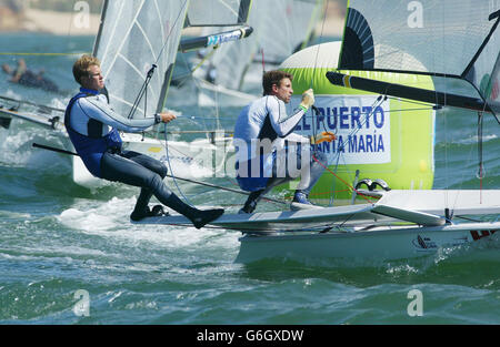 La classe 49er championnats du Monde de Voile Banque D'Images