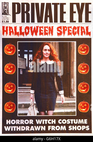 La couverture de l'édition du 1er novembre de Private Eye avec Rebekah Brooks sur la couverture. Banque D'Images