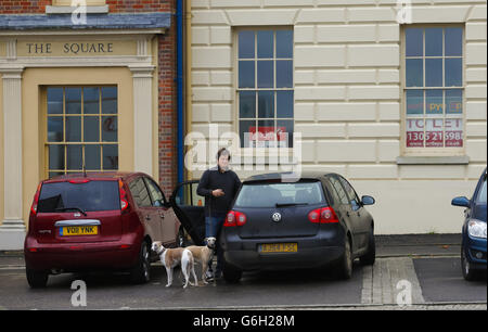 Une vue d'ensemble du développement de Poundbury du Prince de Galles à Dorchester, Dorset, qui célèbre 20 ans depuis le début de la construction. Banque D'Images