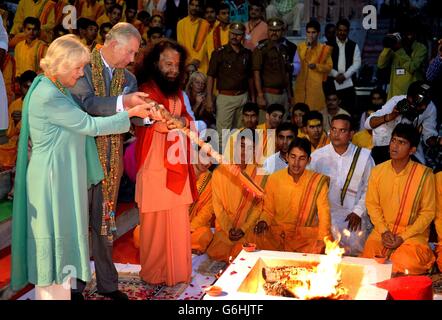 Visite royale à l'Inde - jour 1 Banque D'Images