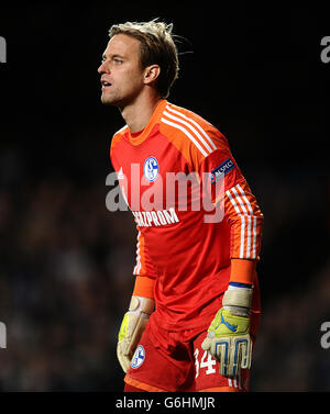 Football - UEFA Champions League - Groupe E - Chelsea / Schalke 04 - Stamford Bridge. Timo Hildebrand, gardien de but Schalke 04 Banque D'Images