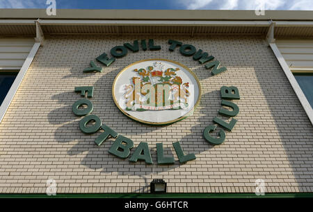 Football - Championnat Sky Bet - Yeovil Town / Wigan Athletic - Huish Park. Vue générale sur le parc Huish, qui abrite la ville de Yeovil Banque D'Images