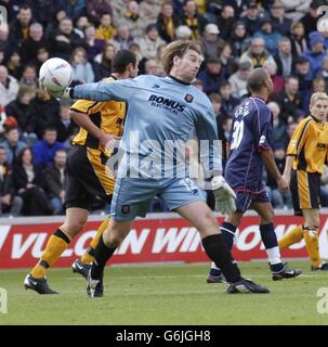 Paul Musselwhite de Hull City, Hull City et Lincoln City.Stade KC, Hull. Banque D'Images