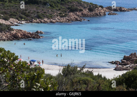 Cala del principe , une plage de la Costa Smeralda, Sardaigne, Italie Banque D'Images