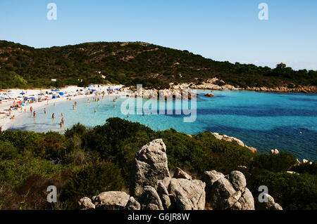 Cala del principe , une plage de la Costa Smeralda, Sardaigne, Italie Banque D'Images