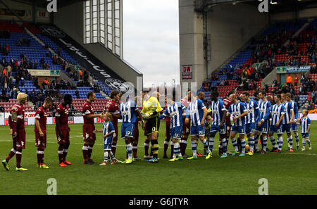 Sky Bet Championship Soccer - - Wigan Athletic v Derby County - DW Stadium Banque D'Images