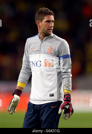 Football - International friendly - pays-Bas / Colombie - Amsterdam Arena. Maarten Stekelenburg, pays-Bas Banque D'Images