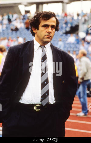 Michel Platini Foot Banque D'Images