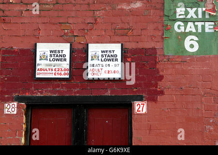 Football - championnat Sky Bet - Barnsley / Birmingham City - Oakwell. Vue générale sur Oakwell, maison de Barnsley Banque D'Images