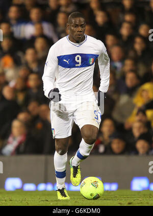 Football - International friendly - Italie / Nigeria - Craven Cottage. Mario Balotelli, Italie Banque D'Images