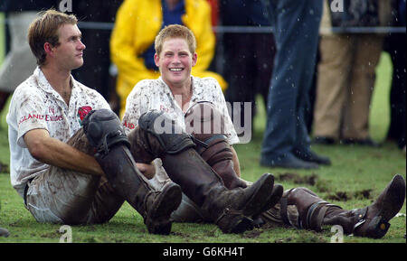 Le Prince Harry - Polo Match Test - Angleterre v Australie - Richmond Banque D'Images