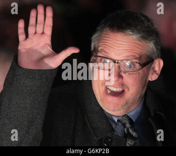 Le réalisateur Adam McKay assiste à la première irlandaise d'Anchorman 2: The Legend continue, au Savoy Cinema à Dublin ce soir. Banque D'Images