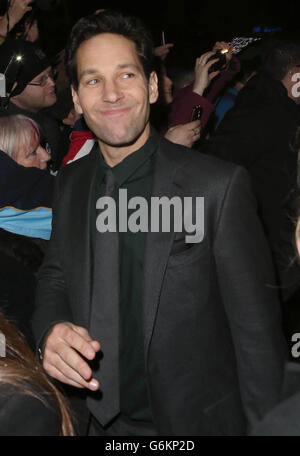 Paul Rudd assiste à la première irlandaise d'Anchorman 2: The Legend continue, au Savoy Cinema à Dublin ce soir. Banque D'Images