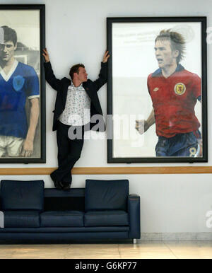 Les portraits de footballeur Mark Ianson Banque D'Images