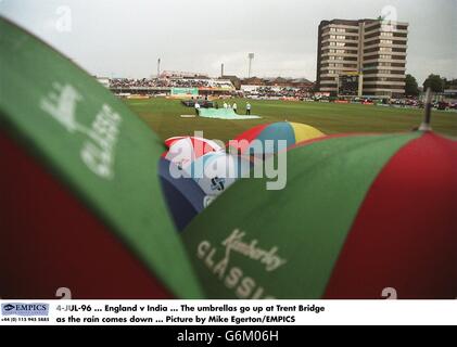 Le Cricket 3e Test - Angleterre v l'Inde à Trent Bridge Banque D'Images