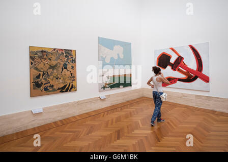 Syndicat tableaux au Musée des beaux-arts d'Art Moderne et Contemporain de Rome Italie Banque D'Images