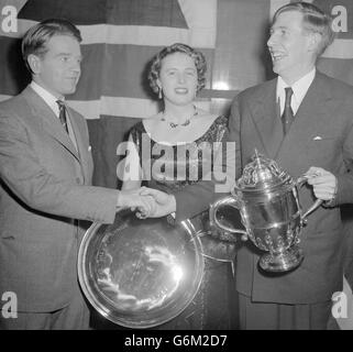 Roger Bannister, Chris Chataway et Pat Smythe Banque D'Images