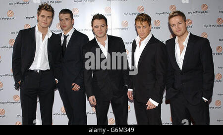 Westlife Haut de la relance Live Pop Banque D'Images