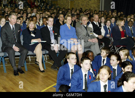 Prince de Galles visite Bacon's College Banque D'Images