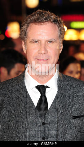 Will Ferrell participe à la première britannique d'Anchorman 2 au cinéma vue West End, Londres. Banque D'Images