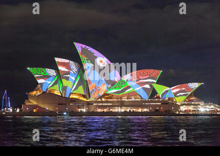 Au cours de l'Opéra de Sydney Sydney 2016 vives Banque D'Images