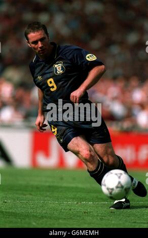 Euro 96 football. Angleterre contre Ecosse, Wembley. Ally McCoist, Écosse Banque D'Images