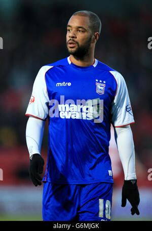 Football - Championnat de pari de ciel - Doncaster Rovers / Ipswich Town - Keepmoat Stadium. David McGoldrick, ville d'Ipswich Banque D'Images