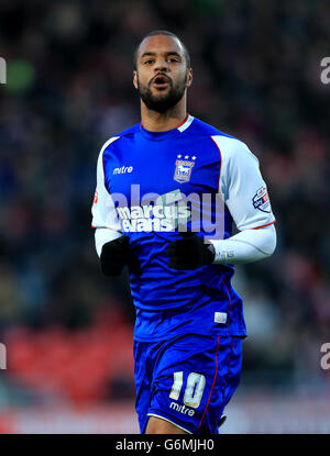 Football - Championnat de pari de ciel - Doncaster Rovers / Ipswich Town - Keepmoat Stadium. David McGoldrick, ville d'Ipswich Banque D'Images