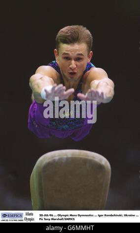 Jeux Olympiques d'Atlanta 1996 - gymnastique des hommes. 20-JUL-96. Gymnastique olympique des hommes. Igor Korobchinski, Ukraine Banque D'Images