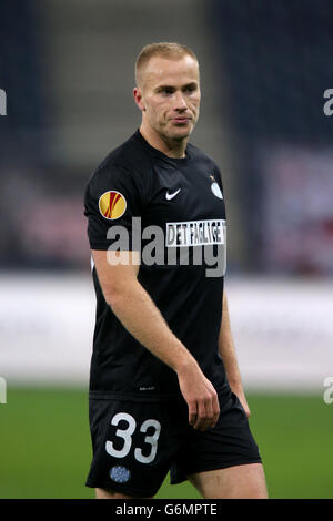 Football - UEFA Europa League - Groupe C - Red Bull Salzburg / Esbjerg - Red Bull Arena. Jens Berthel Askou, Esbjerg Banque D'Images