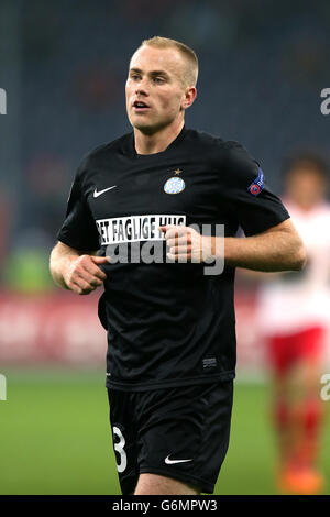 Football - UEFA Europa League - Groupe C - Red Bull Salzburg / Esbjerg - Red Bull Arena. Jens Berthel Askou, Esbjerg Banque D'Images