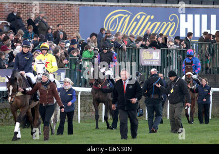 Les courses de chevaux - 2013 William Hill Winter Festival - Jour 1 - Kempton Park Racecourse Banque D'Images