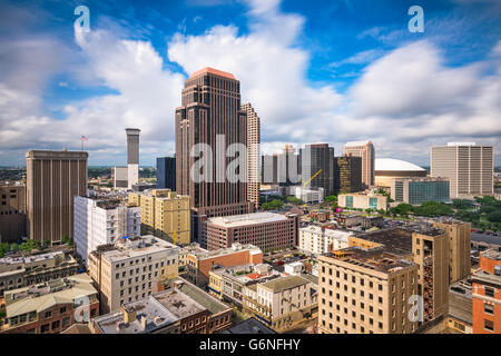 La Nouvelle Orléans, Louisiane, USA sur le centre-ville. Banque D'Images