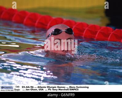 Natation pour hommes. 22-JUL-96. Jeux olympiques d'Atlanta. Natation pour hommes. Jon Olsen, États-Unis Banque D'Images