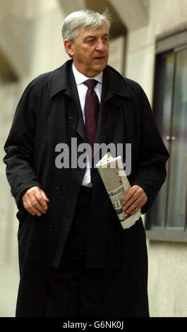 Stephen lâche arrive à l'Old Bailey Banque D'Images