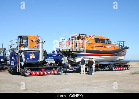 SHANNON RNLI LIFEBOAT CLASSE LES MORRELL À KENT,DORMEUR Banque D'Images