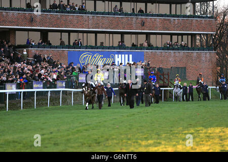 Les courses de chevaux - 2013 William Hill Winter Festival - Jour 1 - Kempton Park Racecourse Banque D'Images