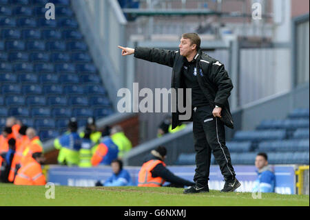 Football - Championnat Sky Bet - Blackburn Rovers / Birmingham City - Ewood Park.Lee Clark, directeur de la ville de Birmingham Banque D'Images