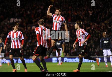 Soccer - Capital One Cup - Demi-finale - Première étape - Sunderland v Manchester United - Stade de la lumière Banque D'Images