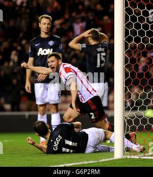 Soccer - Capital One Cup - Demi-finale - Première étape - Sunderland v Manchester United - Stade de la lumière Banque D'Images