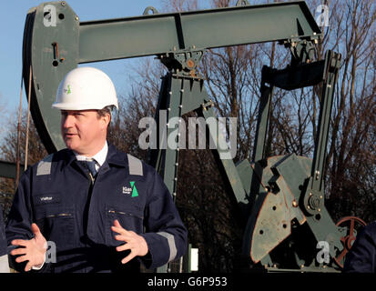 Visites de l'usine de forage de schiste Cameron Banque D'Images