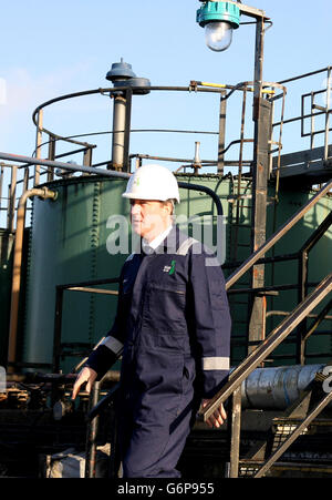 Visites de l'usine de forage de schiste Cameron Banque D'Images