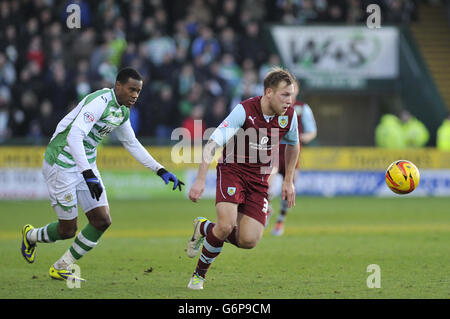 Sky Bet Championship Soccer - - Yeovil Town v Burnley - Huish Park Banque D'Images